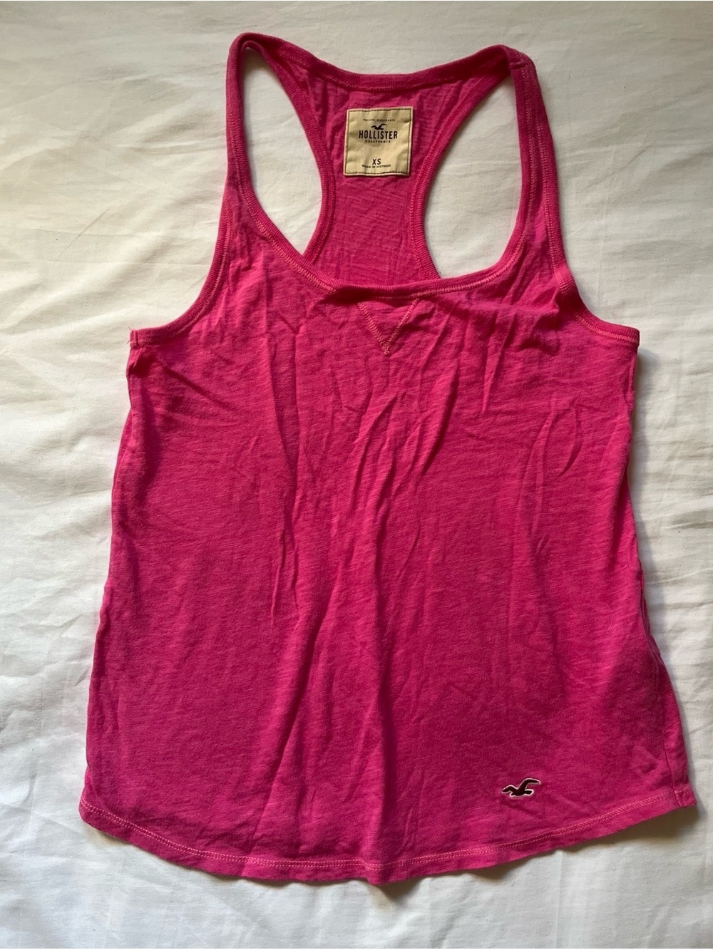 Hollister Hot Pink Racerback Tank Top